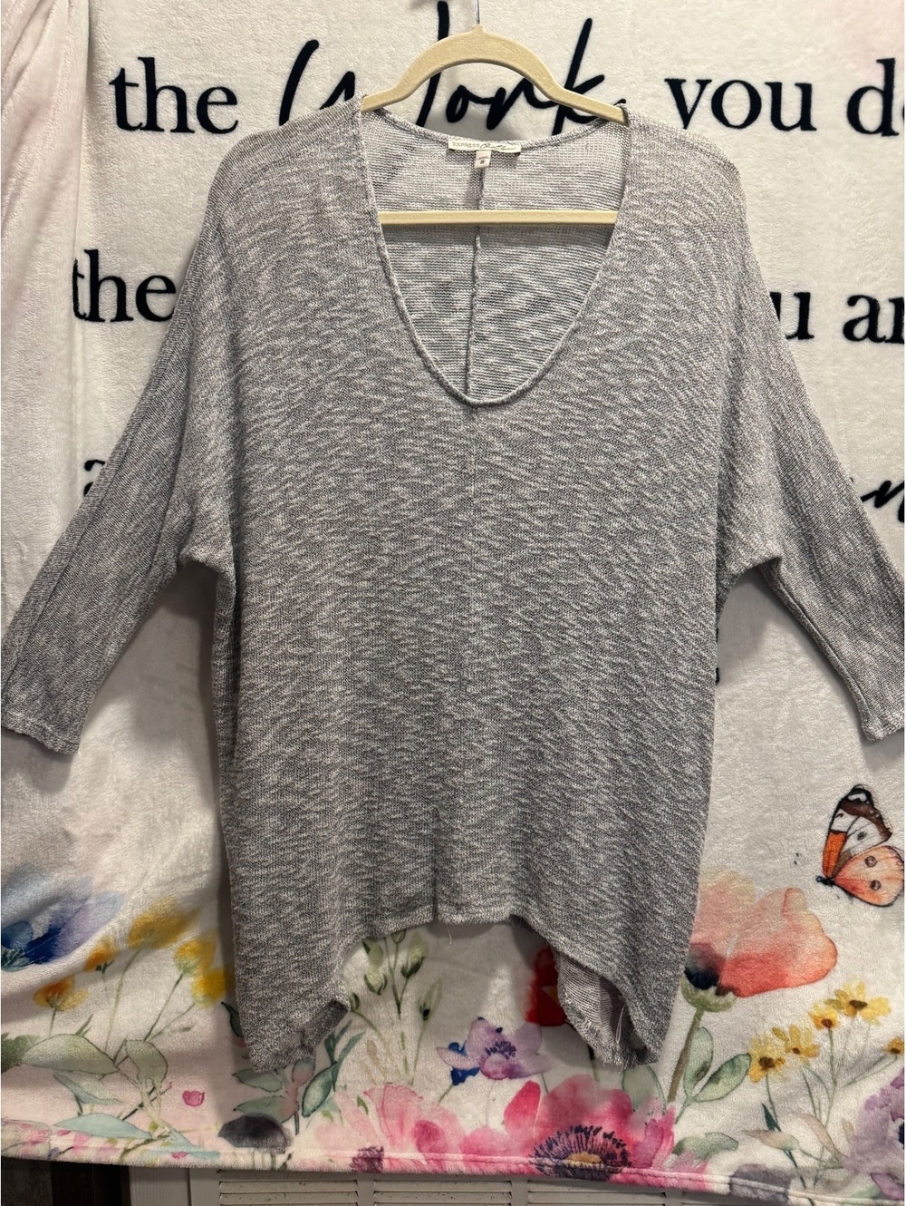 Express marled knit tunic sweater size M